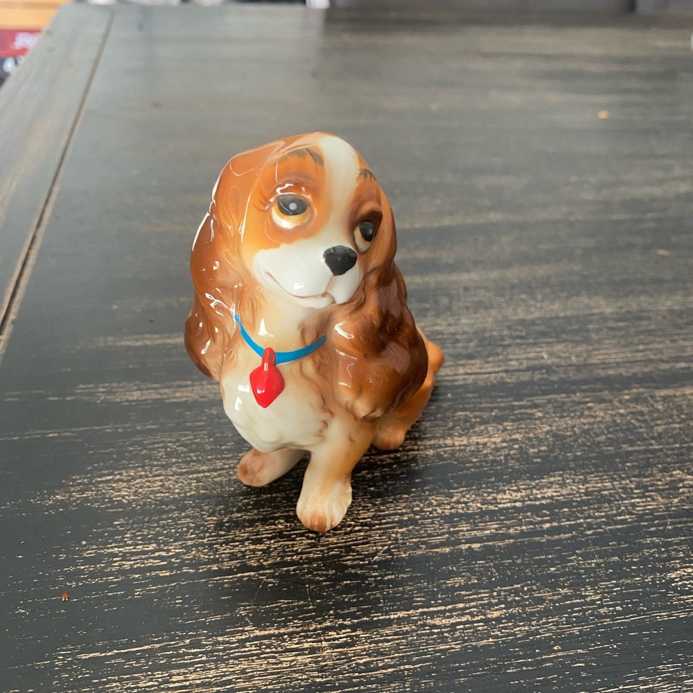 Vintage Walt Disney Lady and the Tramp
Figurine. From Disney Japan.